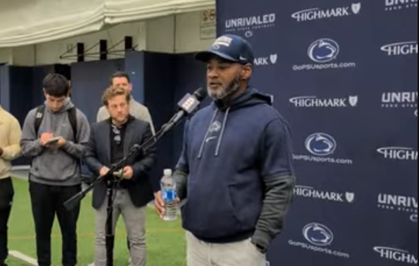 Blue/White Tailgate: Penn State Interim HC Terry Smith Meets with the media after practice, Ethan Grunkemeyer & Zane Durant