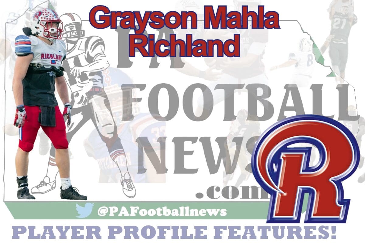 2026 PFN Player Profile: Grayson Mahla-RB/MLB-Richland