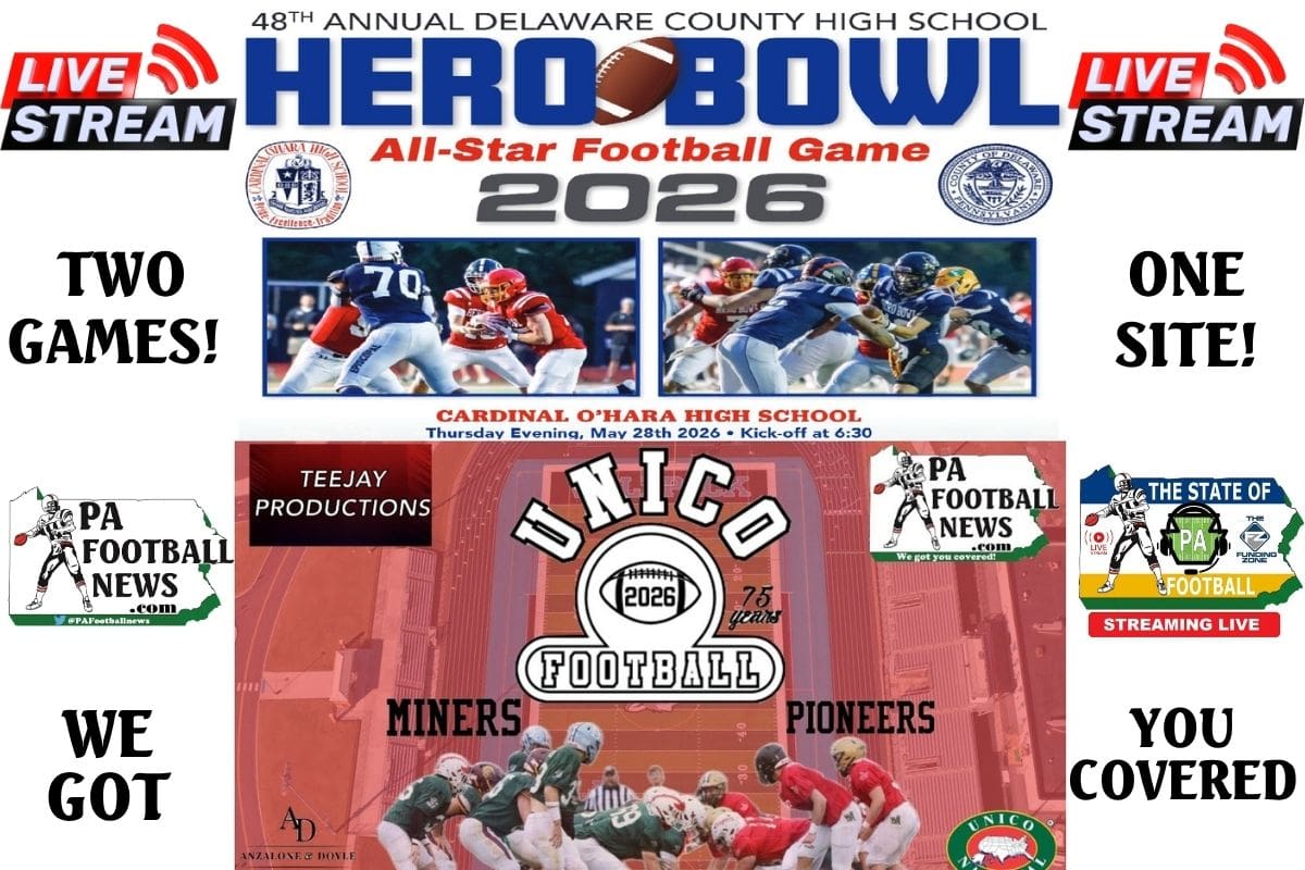 PFN PRESENTS: TWO GAMES TONIGHT! THE 75TH UNICO GAME & 48TH DELCO HERO BOWL! LIVE ON PFN! (stream links)