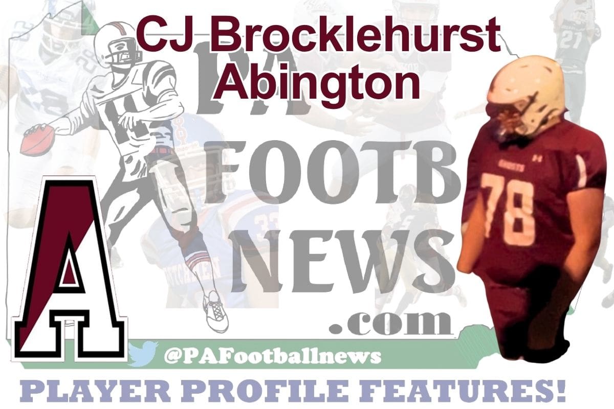 2026 PFN Player Profile: CJ Brocklehurst-OT-Abington