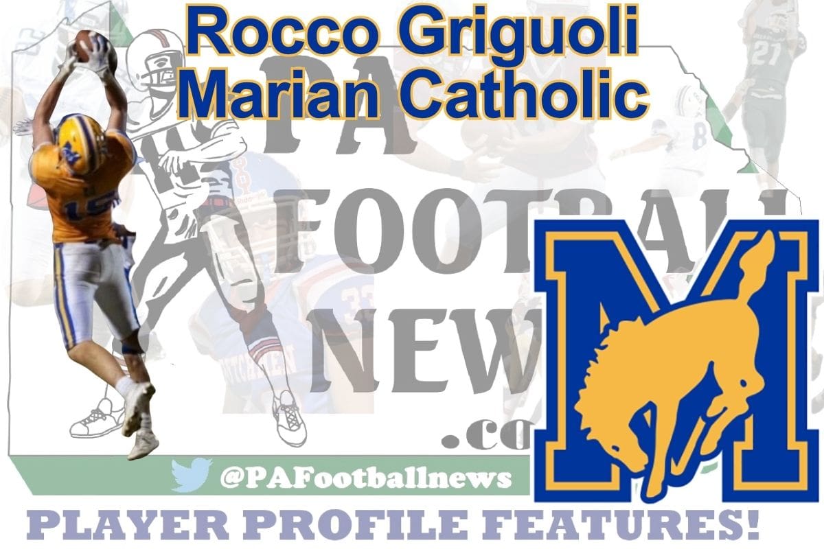 2026 PFN Player Profile: Rocco Griguoli-WR/TE/DE-Marian Catholic
