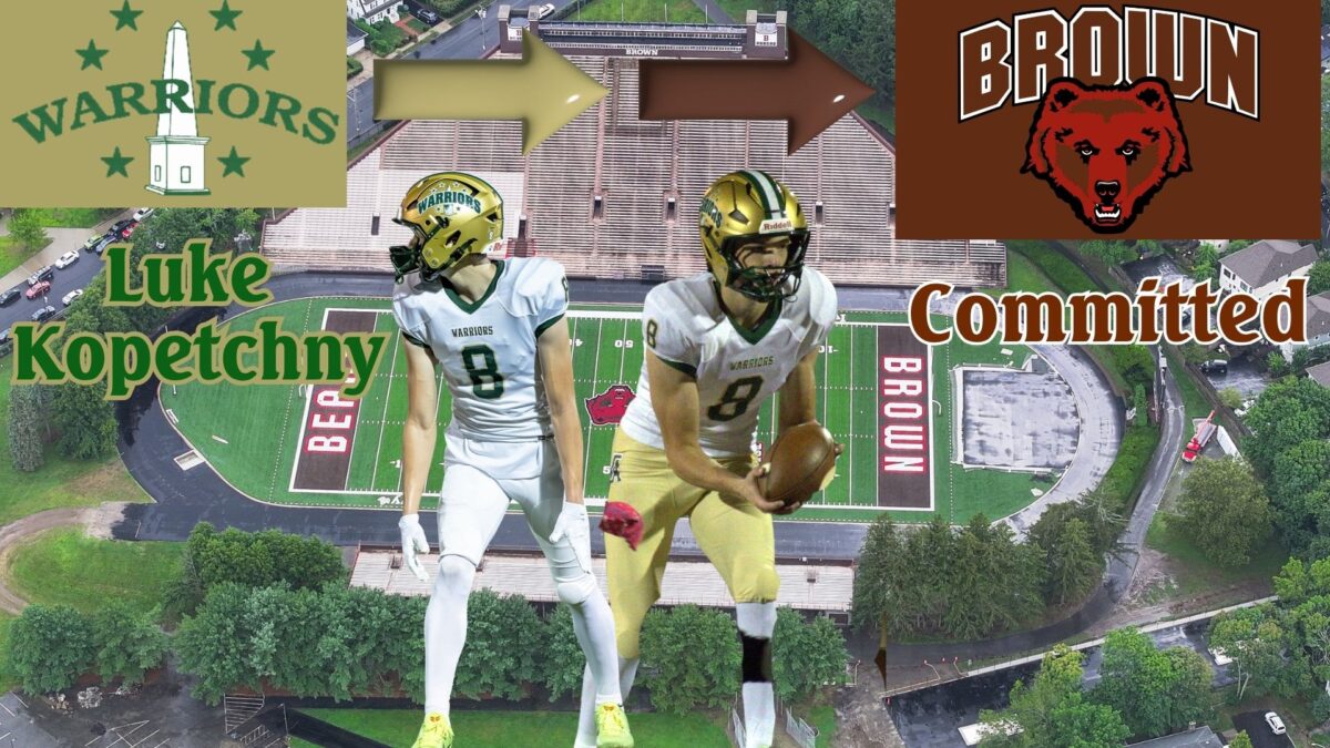 Wyoming Area WR Luke Kopetchny going Ivy League, commits to Brown: His decision & a little more.