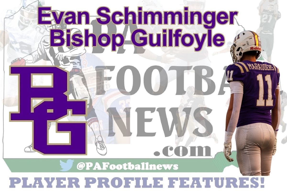 2026 PFN Player Profile: Evan Schimminger-RB/WR/LB-Bishop Guilfoyle