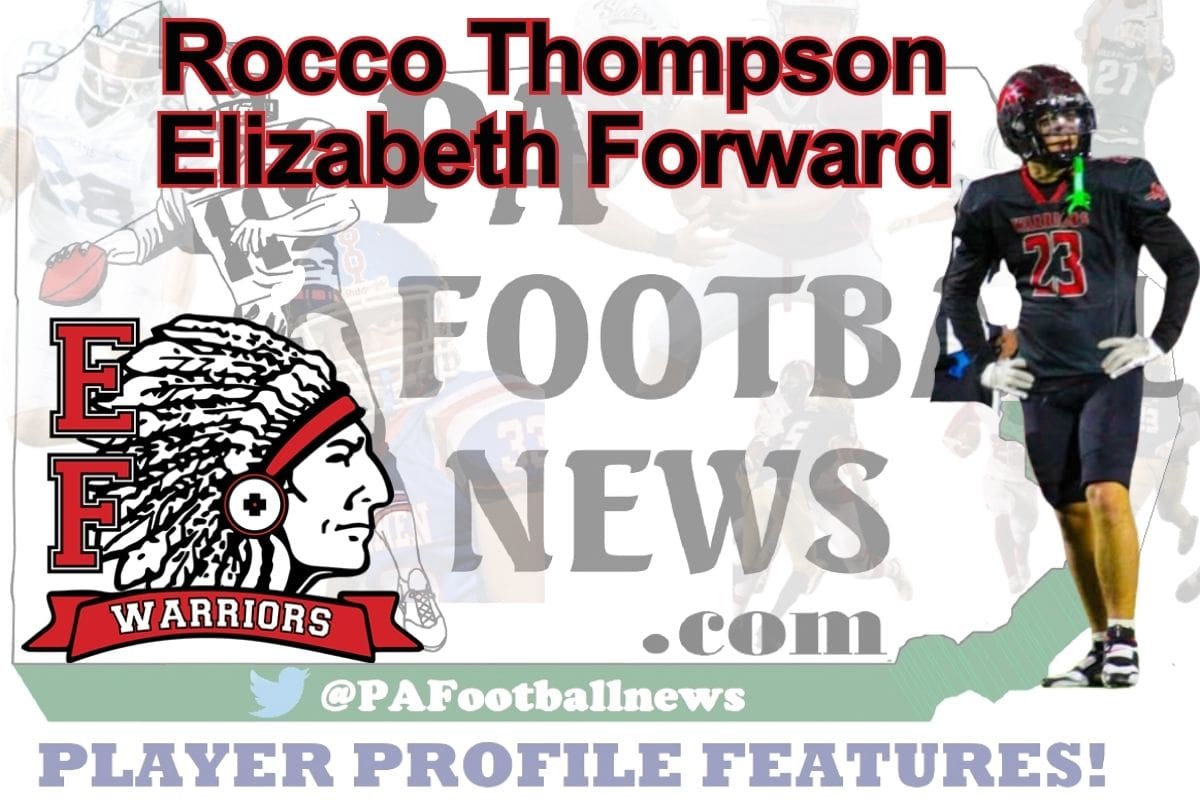 2026 PFN Player Profile: Rocco Thompson-RB/LB-Elizabeth Forward