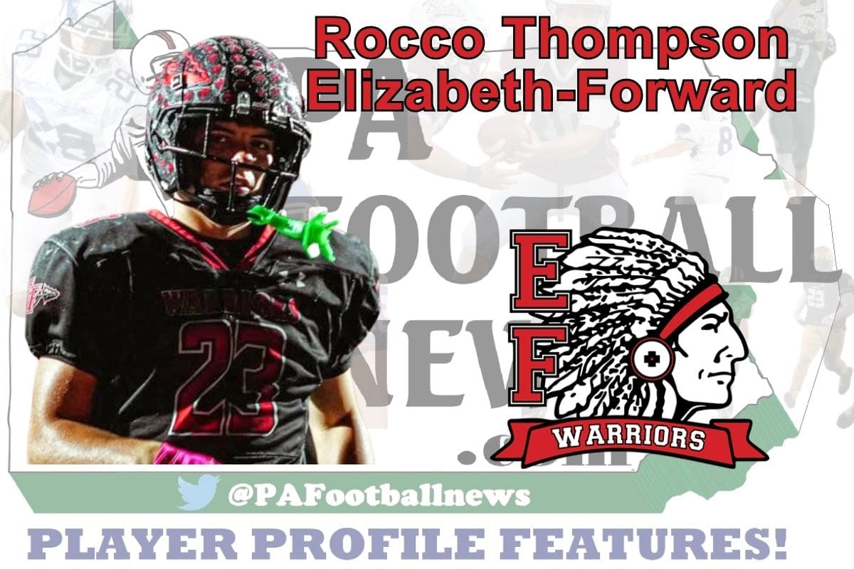 2026 PFN Player Profile: Rocco Thompson-RB/LB-Elizabeth Forward