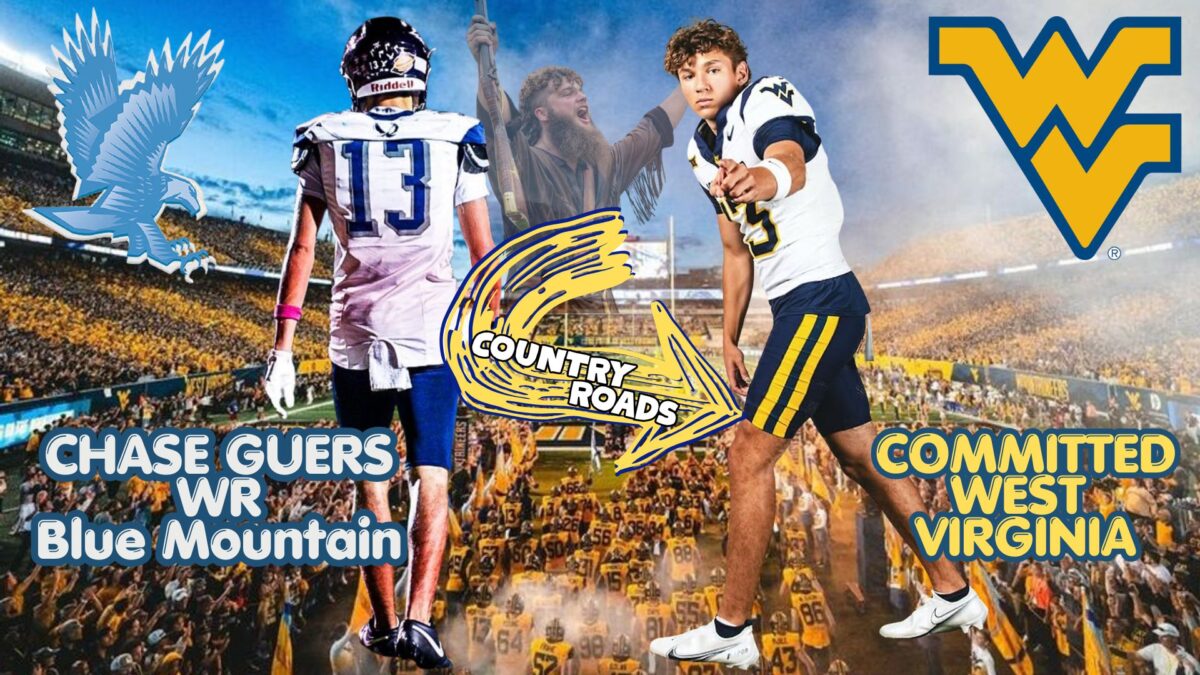 Country Roads taking Blue MT wide receiver Chase Guers away. He committed to WVU & we wanted to know why.