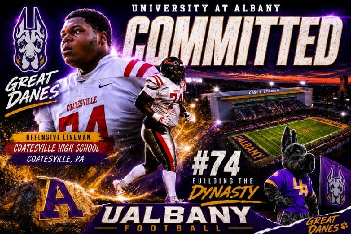 Coatesville lineman CJ Miller heading to Albany