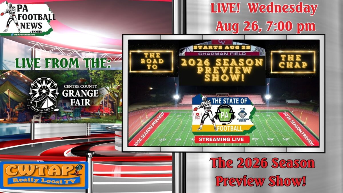 The STATE of PA Football: 2026 Season Preview Show LIVE at the Centre County Grange Fair