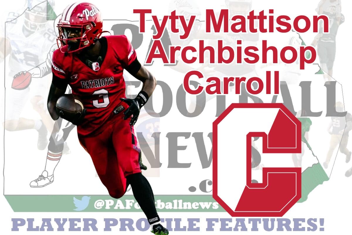 2026 PFN Player Profile: Tyty Mattison-WR-Archbishop Carroll
