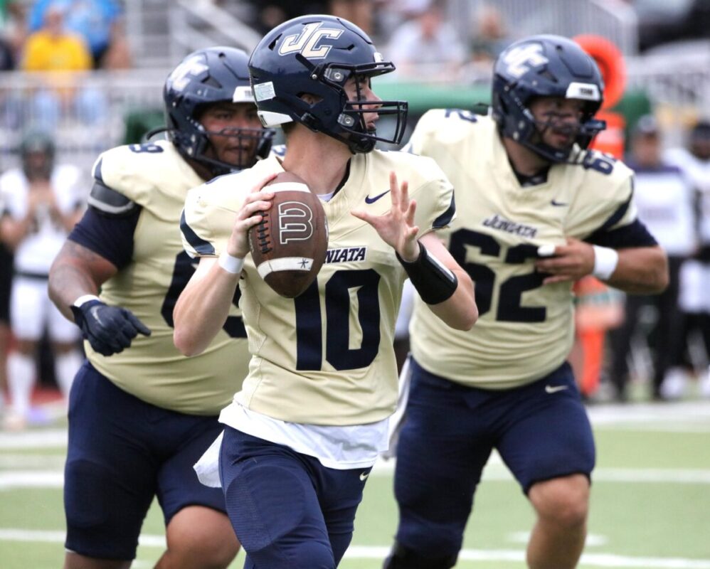 The Juniata Eagles (1-2) took care of business at Knox Stadium over the visiting McDaniel Green Terror (1-2) 7-28 (photo gallery)