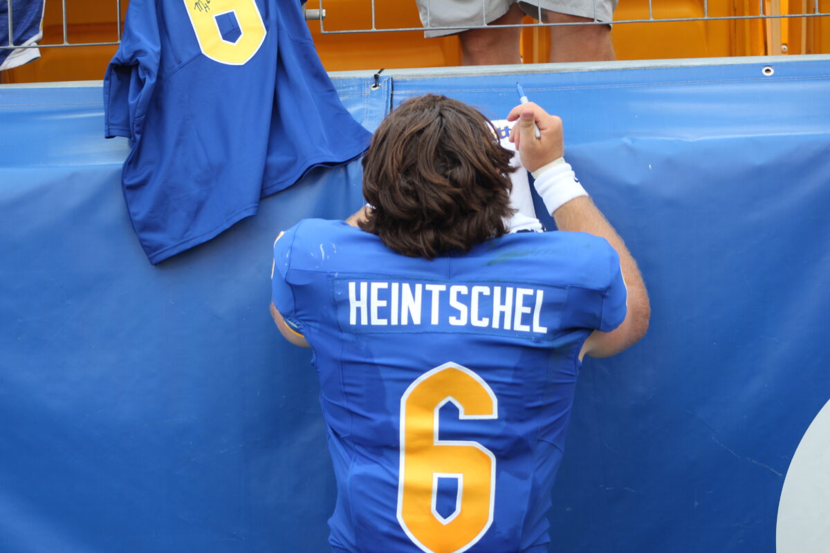 Photos and Video Highlight: Mason Heintschel ties school record as Pitt rolls Miami Ohio 59-14
