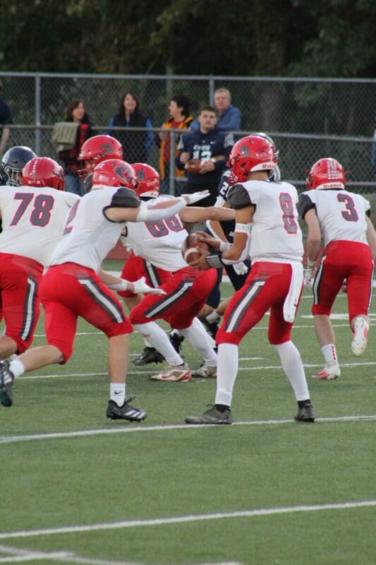 Purchase Line junior running back Maddox Frantz takes hand-off SARA AIKENS-FRENO PHOTO
