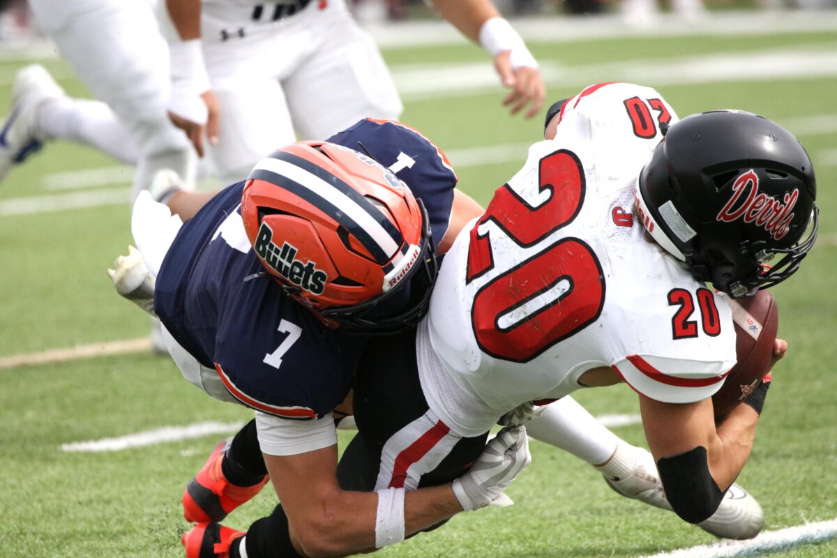 NCAA DIII Centennial Conference rivalry for the Battle for the Bucket goes to the Dickinson Red Devils (4-1) over the Gettysburg Bullets (2-3) 41-19 (photo gallery)